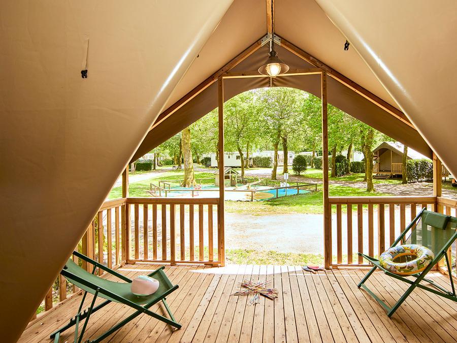 Tente en toile et en bois 5 personnes - Tente Safari 2 CH 5 pers 13