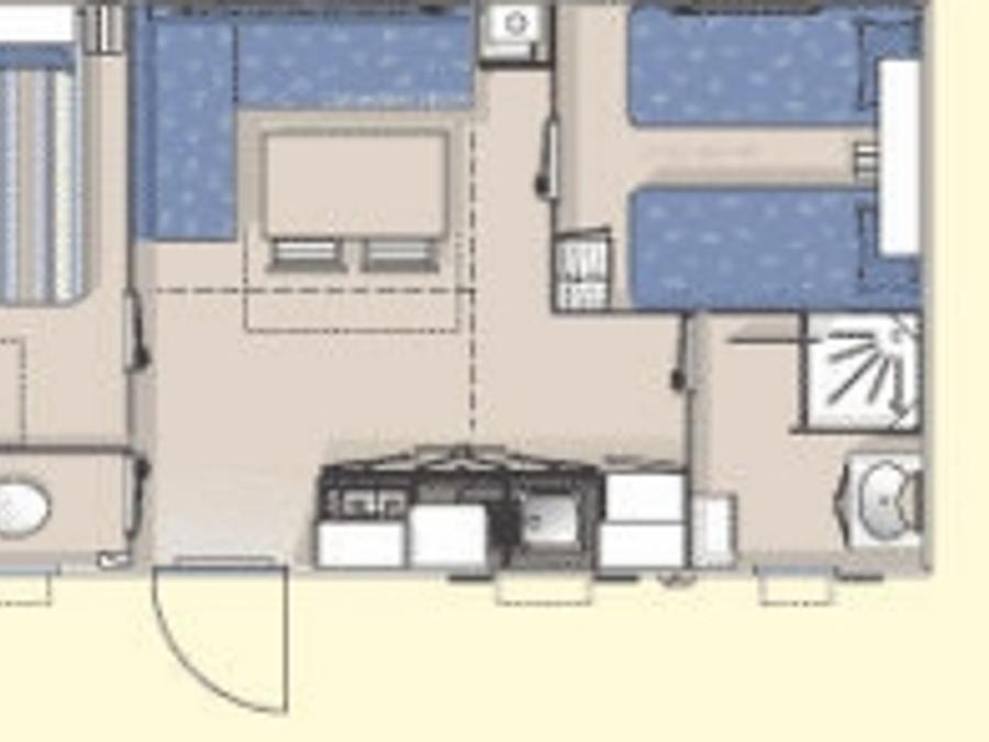 Mobilhome 4 personnes - Standard Zen 2 CH 4 pers 4