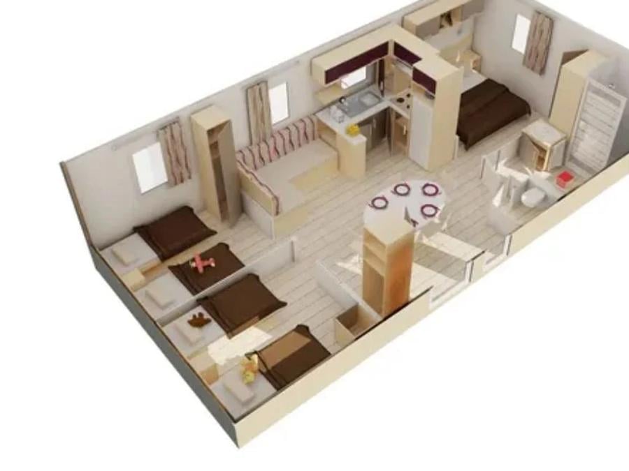 Mobilhome 6 personnes - CONFORT - TV 4