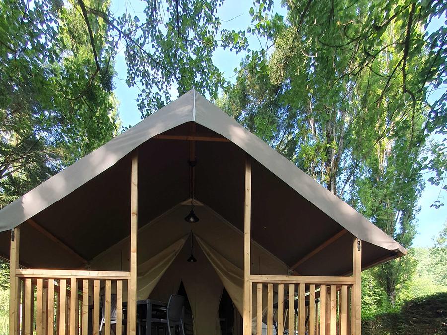 Lodge 4 personnes - Mini-Wood sur pilotis en toile , sans sanitaires, pour 4 personnes 7