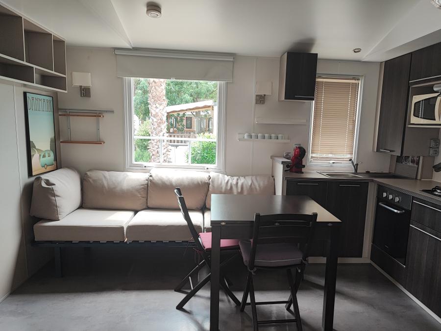 Mobilhome 6 personnes - 30m² 3 chambre, climatisé, terrasse de 18 m² 5