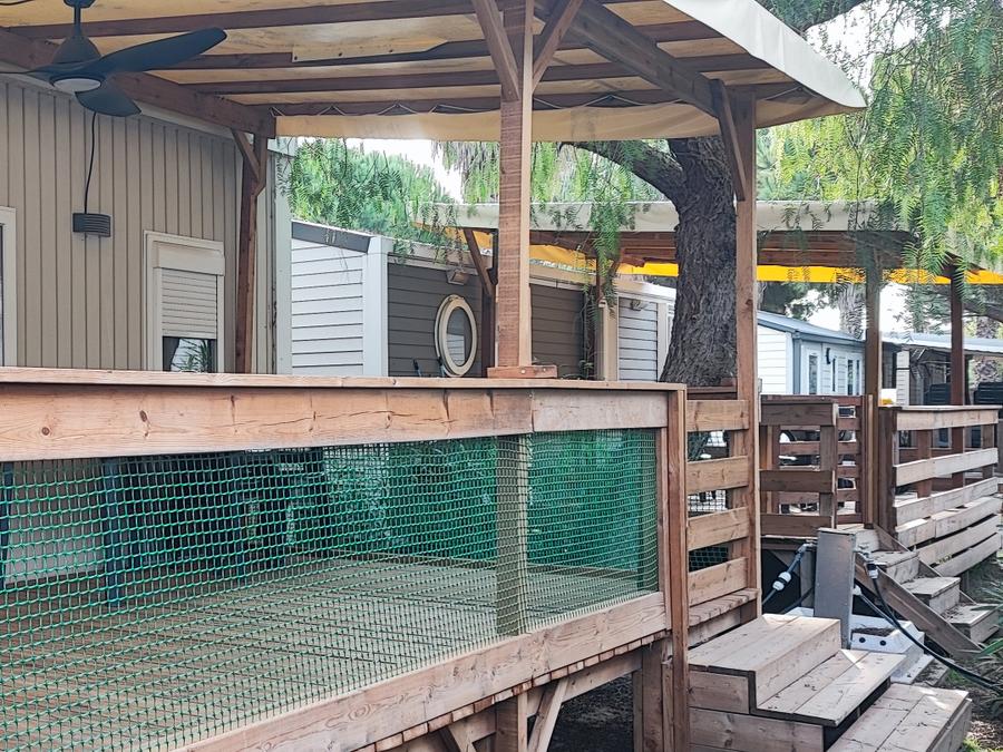 Mobilhome 6 personnes - 30m² 3 chambre, climatisé, terrasse de 18 m² 10