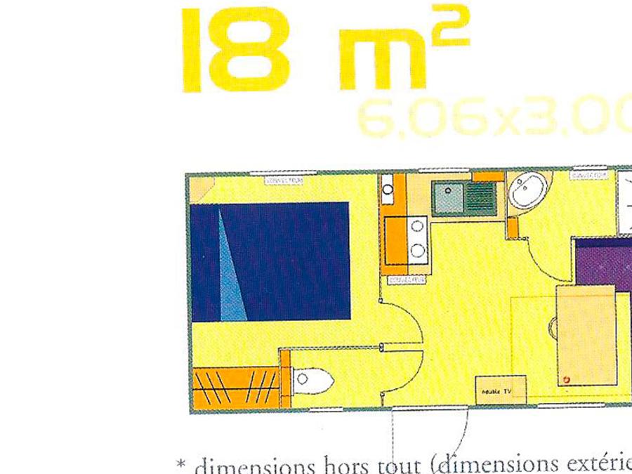 Mobilhome 2 personnes - MAIA - 1 chambre 3
