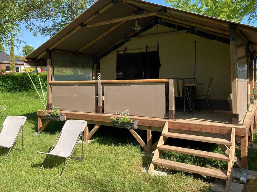 Tente en toile et en bois 5 personnes - Lodge en bois KENYA - 2 chambres 0