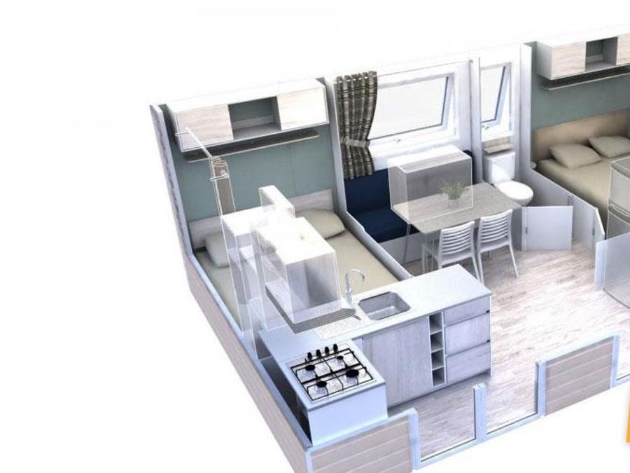 Mobilhome 4 personnes - EVO 24 24m² 2 chambres - NOUVEAUTÉ 2020 9