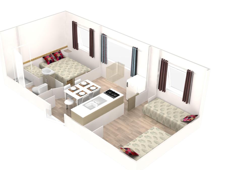Mobilhome 4 personnes - SENCILO - 2 chambres 6