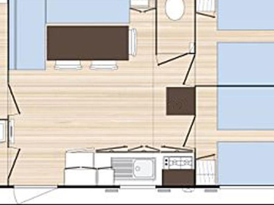 Mobilhome 6 personnes - OPHEA3 - 3 chambres 7