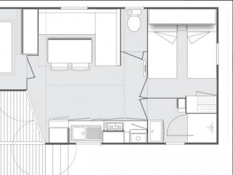 Mobilhome 4 personnes - OPHEA2 - 2 chambres 7
