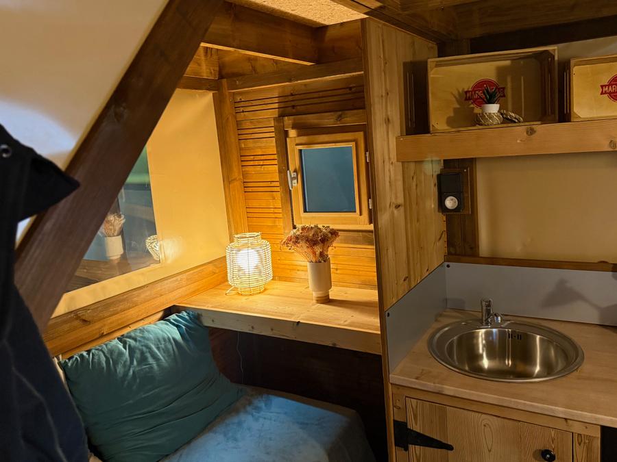 Tente en toile et en bois 3 personnes - LODGE LA BOHEME 2