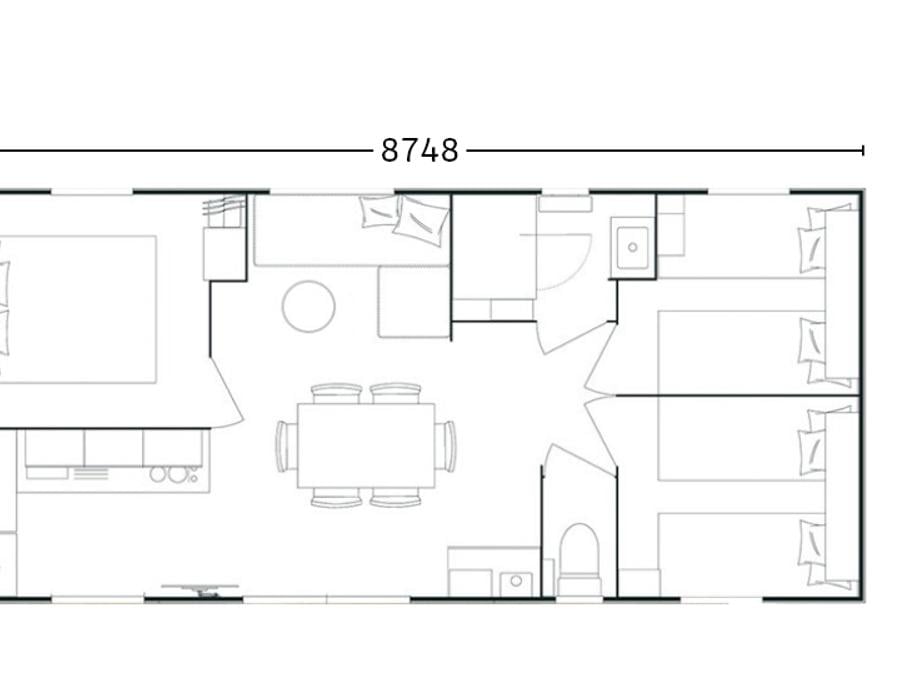 Mobilhome 6 personnes - Bahia 87.3 -3 chambres 7