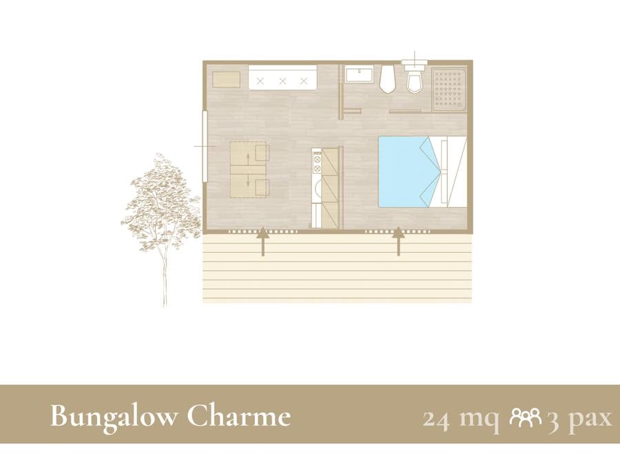 Bungalow 3 personnes - Charme L 5