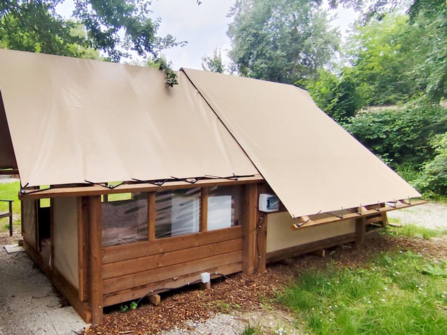 Tente en toile et en bois 2 personnes - Tente Glamping Drome 7