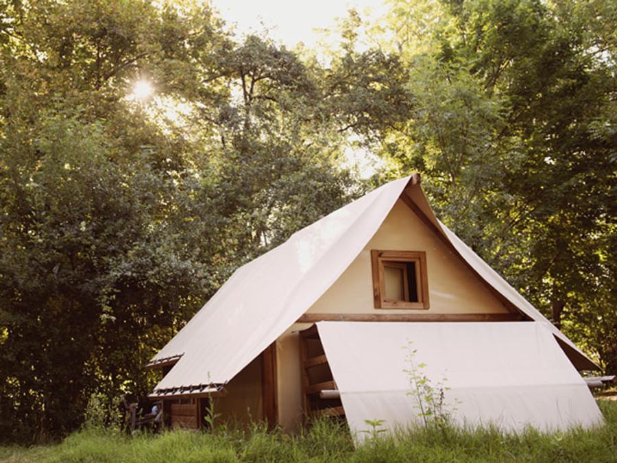 Tente en toile et en bois 2 personnes - Tente Glamping Drome 2