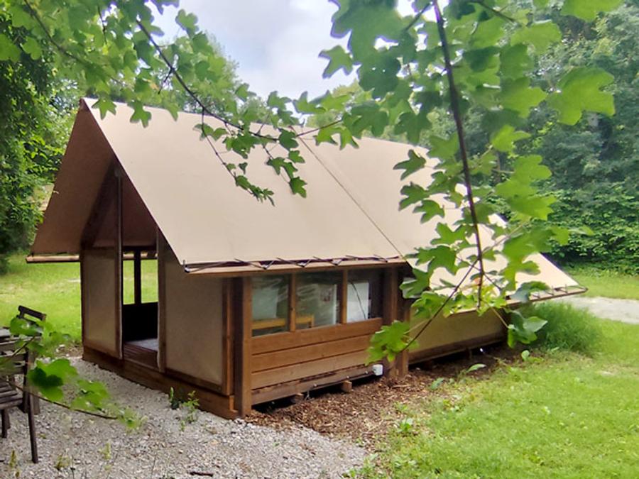 Tente en toile et en bois 2 personnes - Tente Glamping Drome 6