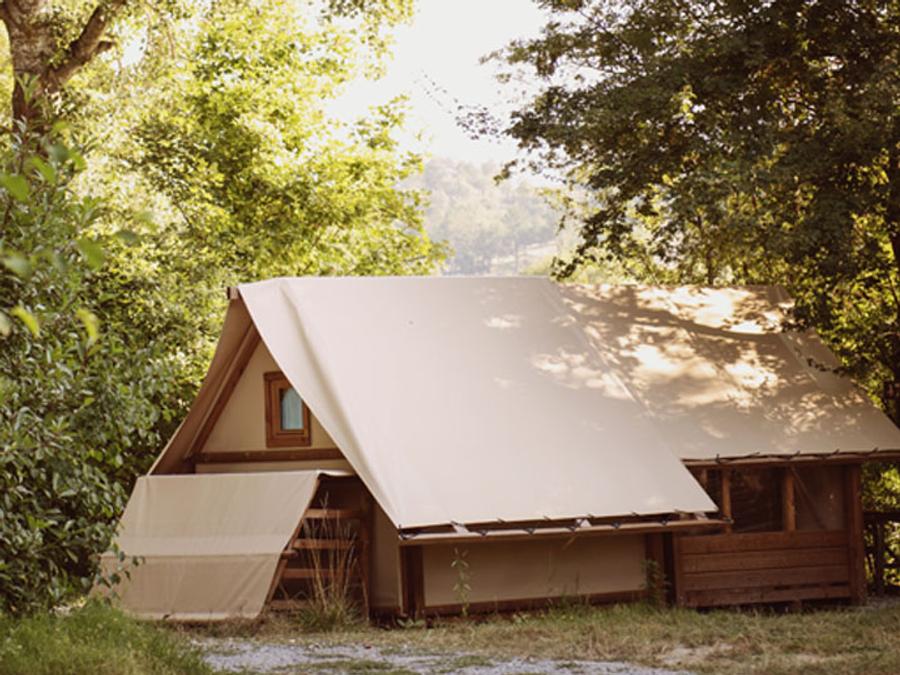 Tente en toile et en bois 2 personnes - Tente Glamping Drome 0