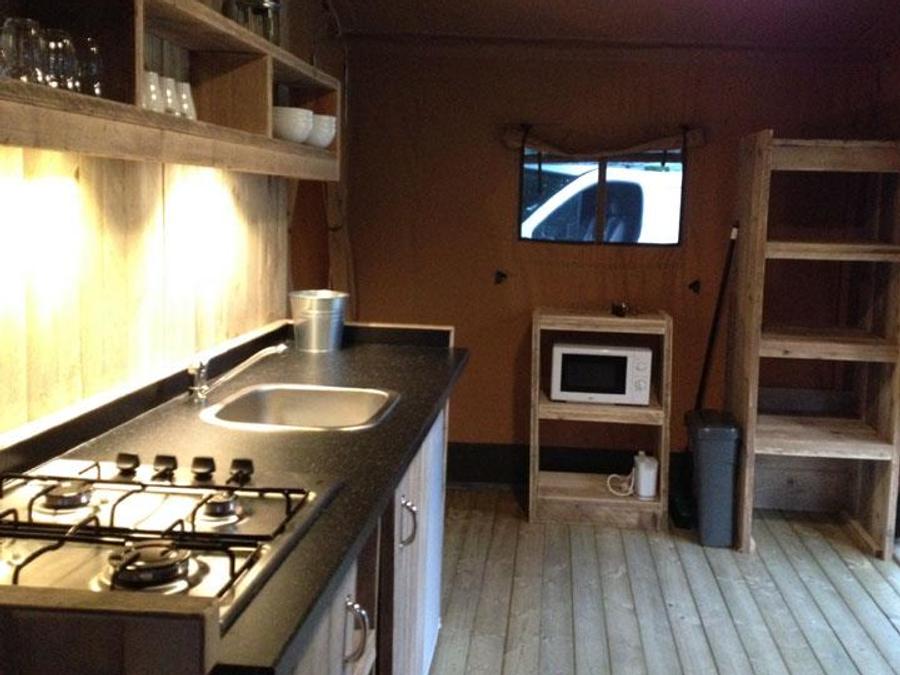 Tente en toile et en bois 5 personnes - Tente Lodge Luxe 6