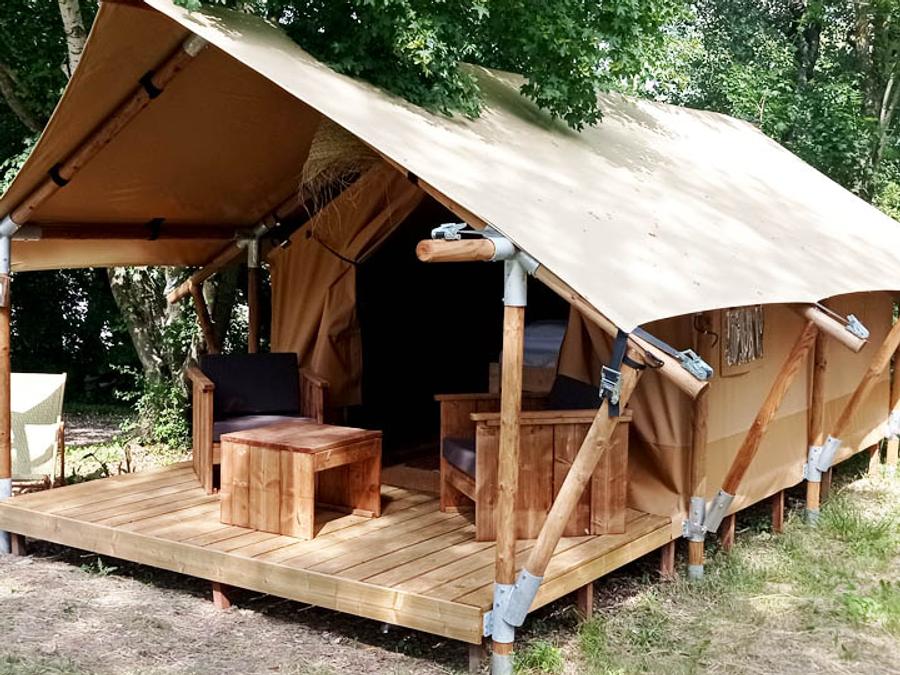 Tente en toile et en bois 2 personnes - Lodge Duo 0