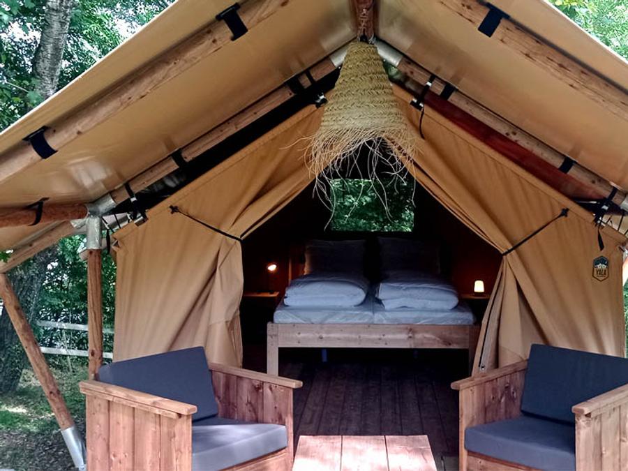 Tente en toile et en bois 2 personnes - Lodge Duo 2
