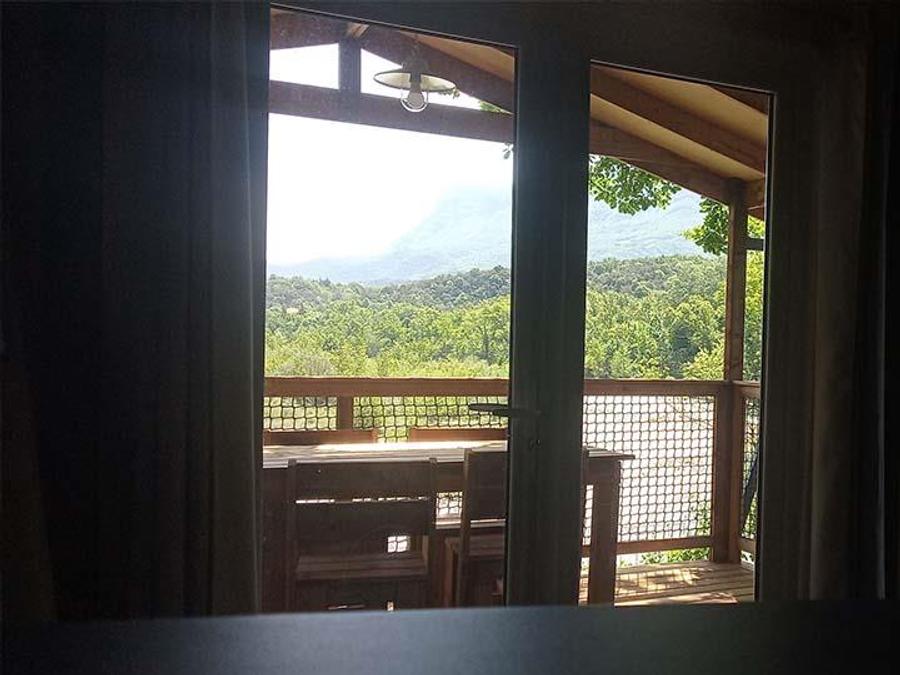 Tente en toile et en bois 5 personnes - Lodge Luxe nature surplombant la rivière avec vue panoramique - climatisé 2