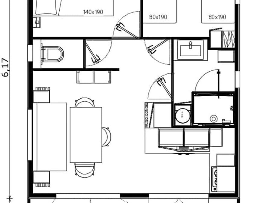Chalet 5 personnes - Chalet Premium Sésame Climatisé 2