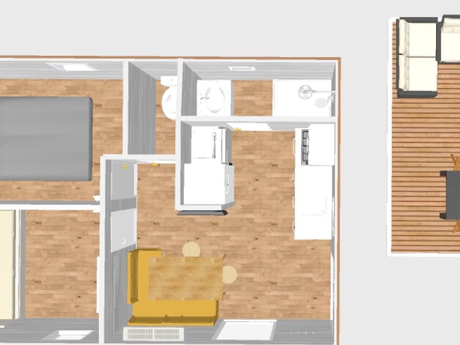 Chalet 4 personnes - Prestige 2 Chambres - 1 SDB - 30m² 7