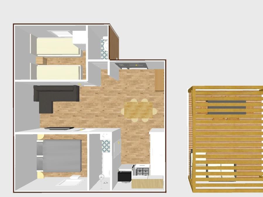 Chalet 6 personnes - Prestige 2 Chambres - 1SDB - 36m² 6