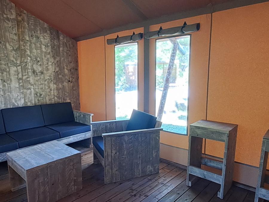 Tente en toile et en bois 6 personnes - Safari Prestige Plus 6pers 3ch 1SDB 49m² 13