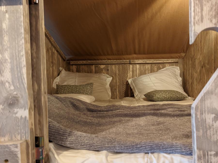 Tente en toile et en bois 6 personnes - Safari Prestige Plus 6pers 3ch 1SDB 49m² 9