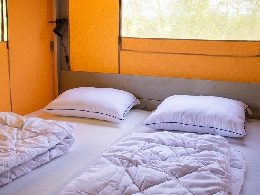 Tente en toile et en bois 5 personnes - Tente Lodge Prestige Plus - 2 chambres - [new 2024] 2