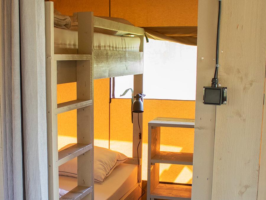 Tente en toile et en bois 5 personnes - Tente Lodge Prestige Plus - 2 chambres - [new 2024] 4