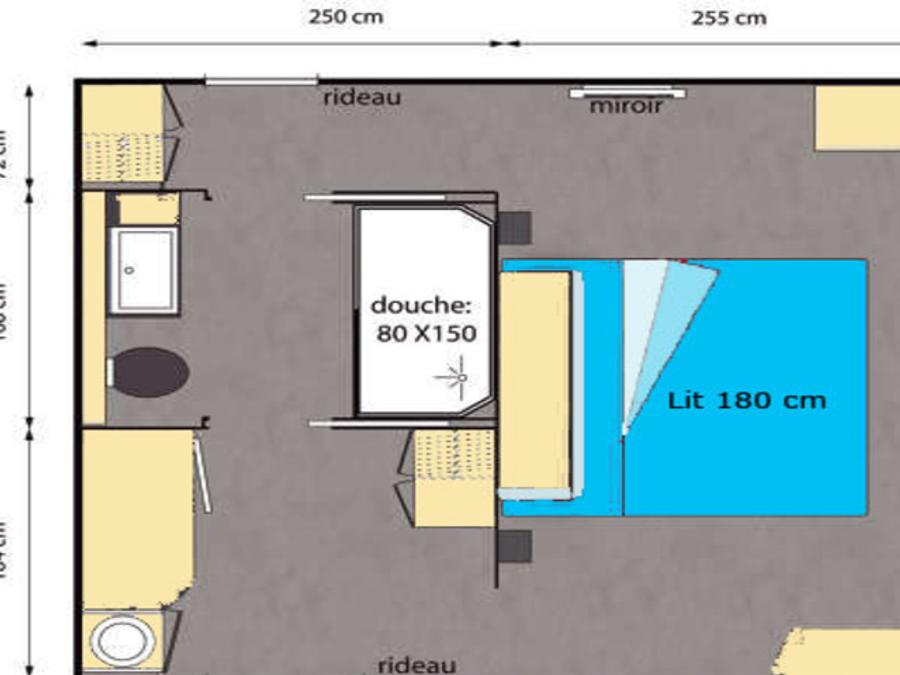 Mobilhome 2 personnes - Classique 1 Chambre 2 Personnes 1
