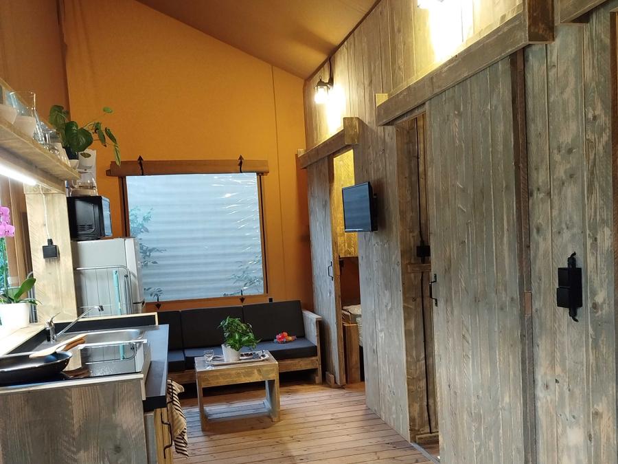 Lodge 5 personnes - Chalet Lodge 34m2 avec salle de bain - 2 chambres 5 pers 0