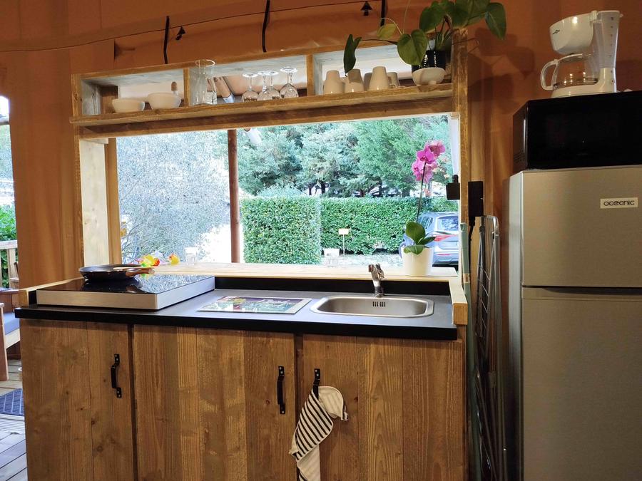 Lodge 5 personnes - Chalet Lodge 34m2 avec salle de bain - 2 chambres 5 pers 4