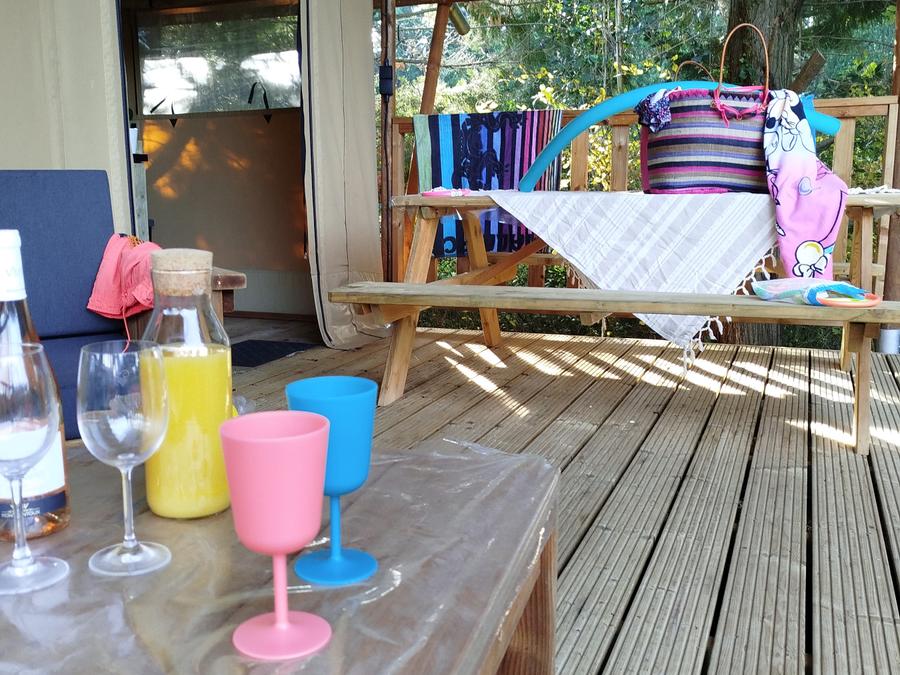 Lodge 4 personnes - Chalet Lodge 27m2 avec salle de bain - 2 chambres 4 pers 0