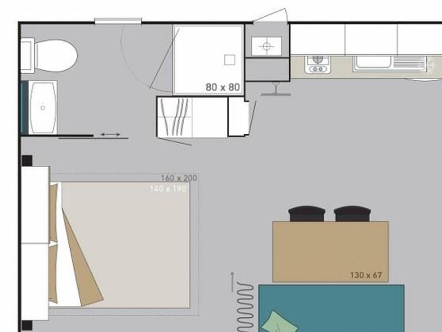 Mobilhome 3 personnes - MINI S 6