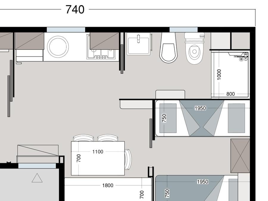 Mobilhome 4 personnes - Charme 13