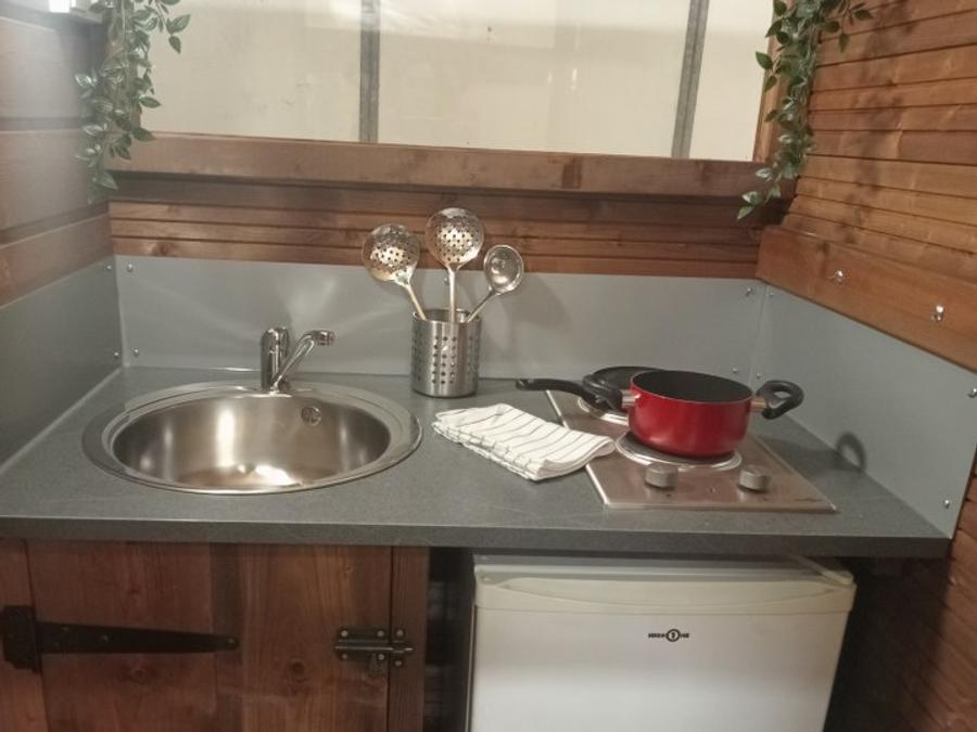 Tente en toile et en bois 4 personnes - Safari Lodge 7