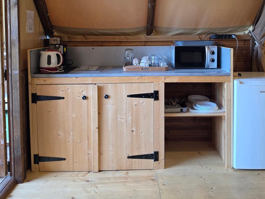 Tente en toile et en bois 4 personnes - Safari Lodge 12