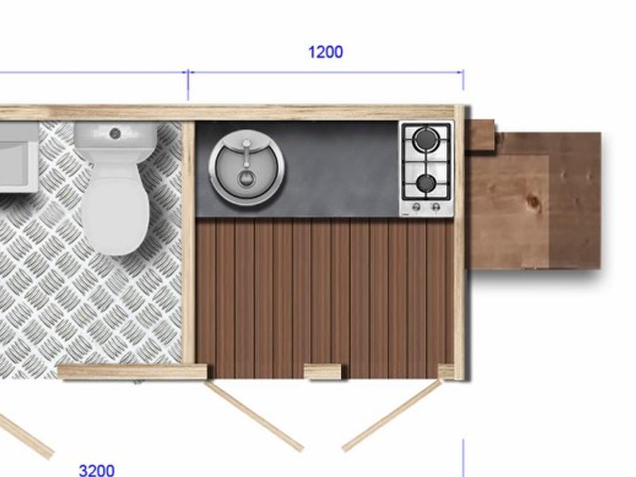 Tente en toile et en bois 3 personnes - Bohéme Lodge 7