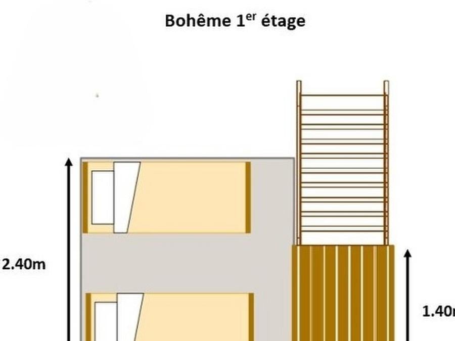 Tente en toile et en bois 3 personnes - Bohéme Lodge 5