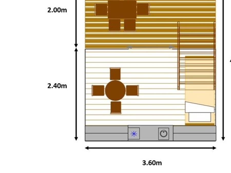 Tente en toile et en bois 3 personnes - Bohéme Lodge 6