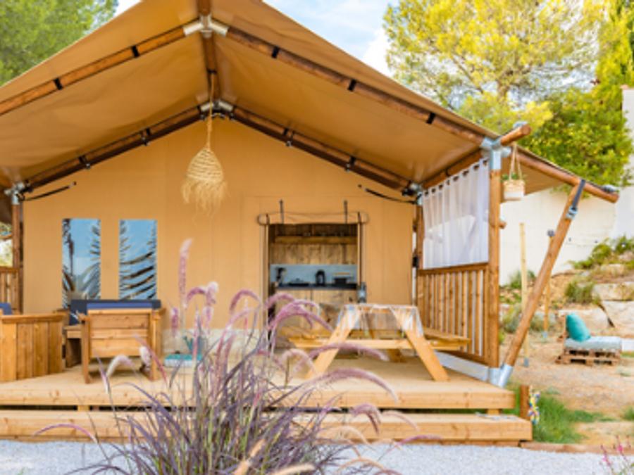Hébergement 4 personnes - Tente Safari Lodge (21 m2 - 2 ch.) 0