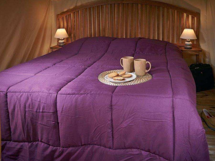 Tente en toile et en bois 2 personnes - Tente insolite - 9 m² 2