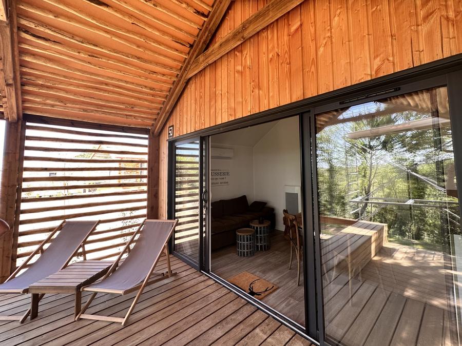 Chalet 5 personnes - Lodge 2 chambres et Spa - Rustique 1