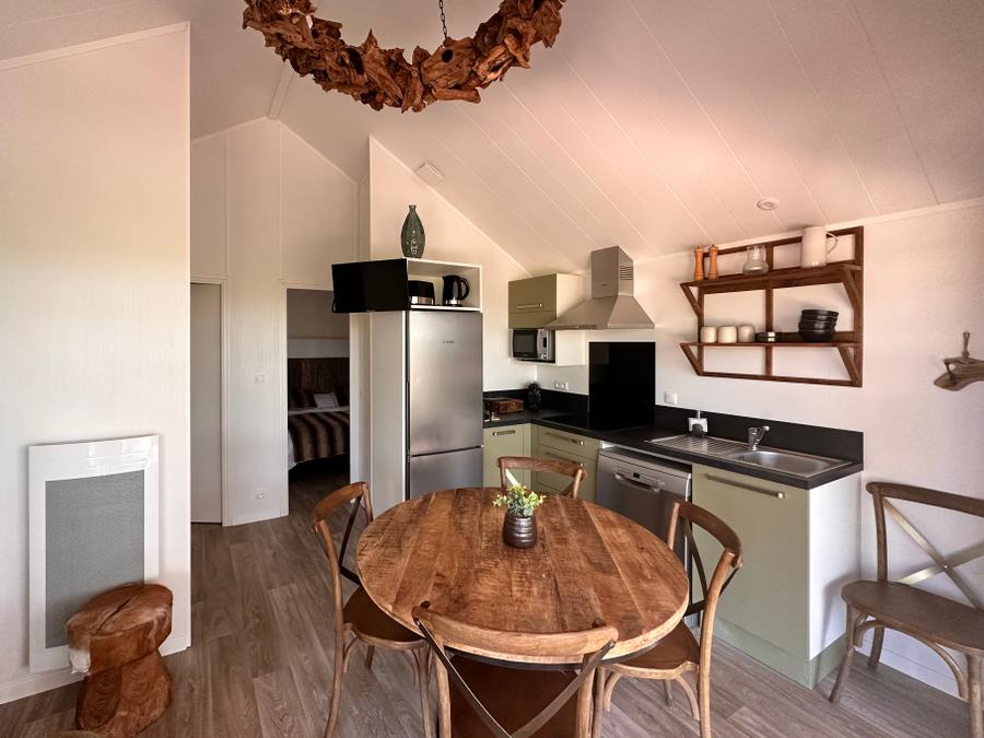 Chalet 5 personnes - Lodge 2 chambres et Spa - Rustique 4