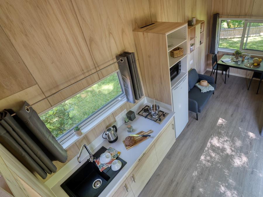 Hébergement 4 personnes - Tiny House 2 chambres + Slow Box avec vue sur la rivière 4 pers. 6