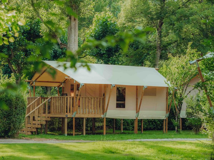 Tente en toile et en bois 5 personnes - Tente Lodge Insolite 2ch 7