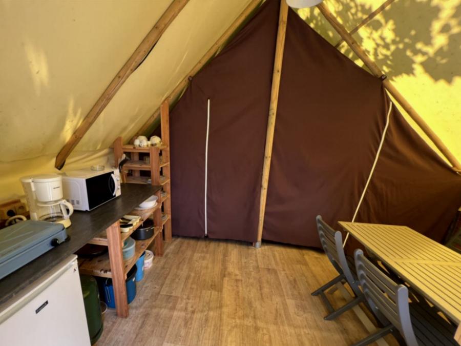 Tente en toile et en bois 4 personnes - Cabane Hibiscus 2