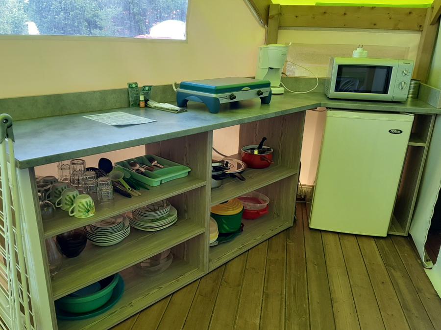 Tente en toile et en bois 4 personnes - TENTE SAHARI 2 CH 4 pers 1/4 pers 4