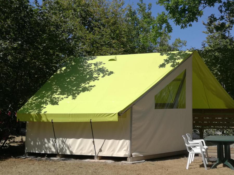 Tente en toile et en bois 4 personnes - TENTE SAHARI 2 CH 4 pers 1/4 pers 0